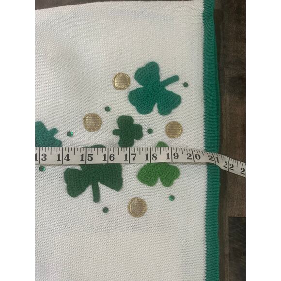 Vintage Phillip Jane Gordon Saint Patrick’s Day Holiday Sweater Shamrocks Size S - Picture 10 of 11